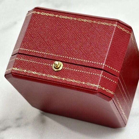 Cartier Signature Love Ring Box Red Travel Case Empty Box - Picture 4 of 6
